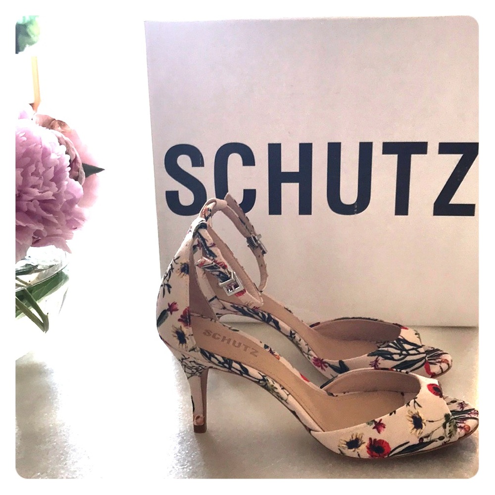 Schutz floral heels